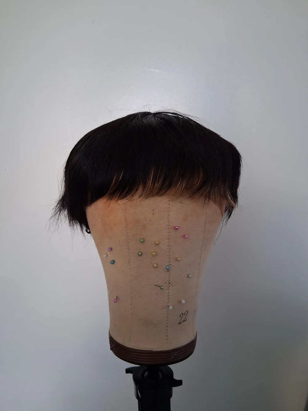 Short Fringe Wig in Dark Brown - Versatile Women’s Hairpiece